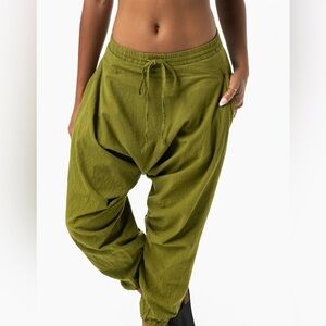 Buddha Pants Olive Green Drawstring Pants